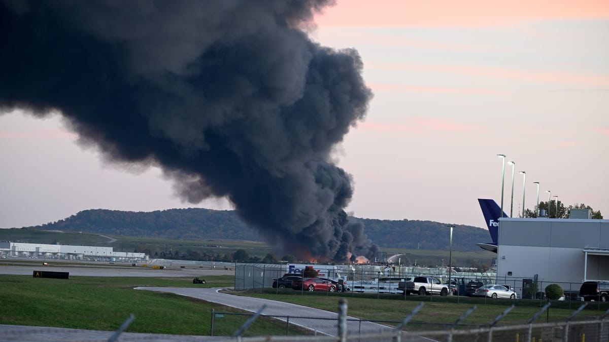 UPS cargo plane crashes after takeoff at Louisville airport, three crew members on board