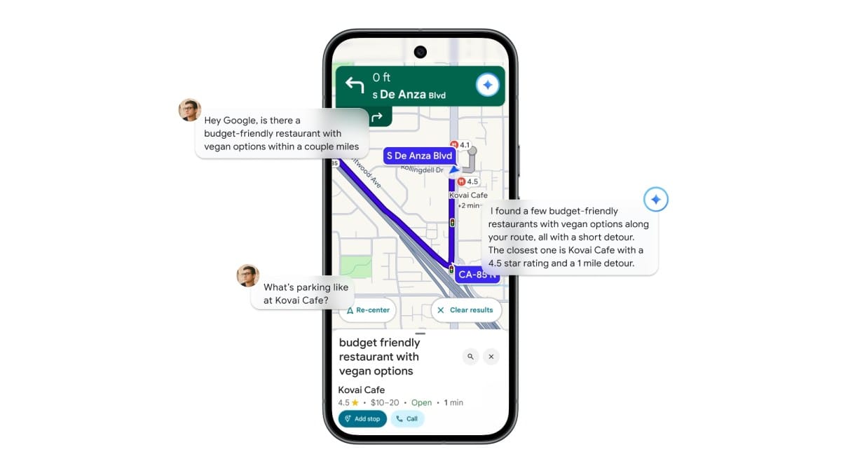 Google Maps integrates Gemini AI to boost navigation and hands‑free capabilities