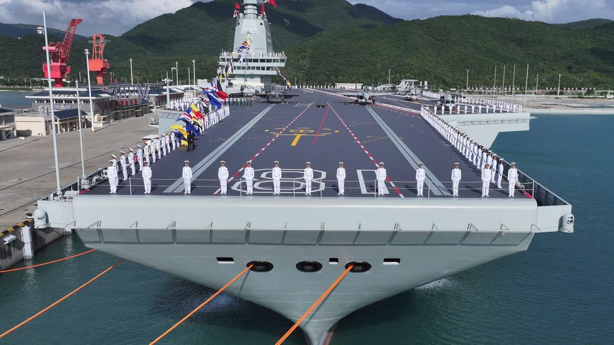 China commissions its newest aircraft carrier, the Fujian