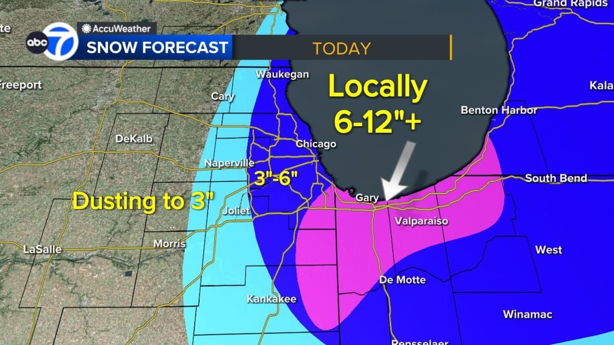 Winter Storm Warning Issued as Snow Accumulates; CPS Closes Some Schools Monday