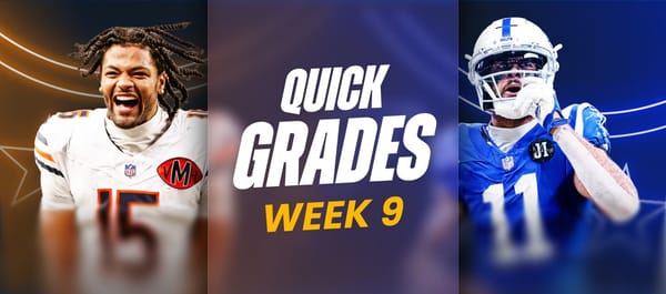Fantasy Football Week 9 Rankings, Grades and Start‑Sit Advice (2025)