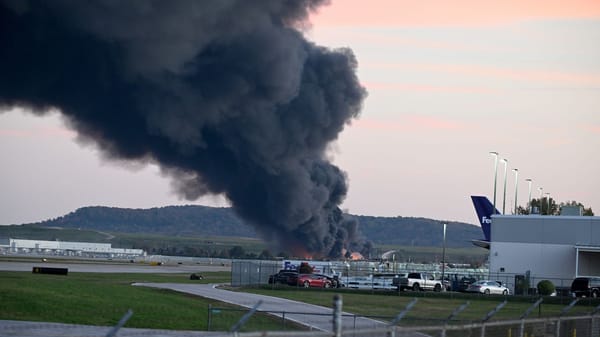 UPS cargo plane crashes after takeoff at Louisville airport, three crew members on board
